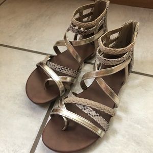 SO Brand Strappy Gladiator Flat Sandals